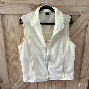 NWT Vest, Cream colored, Large